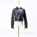 diagonal pull leather jacket